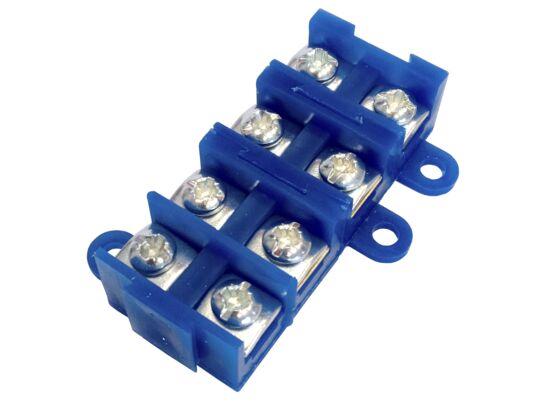 Listwa zaciskowa niebieska 4 x 4 mm² Duwi