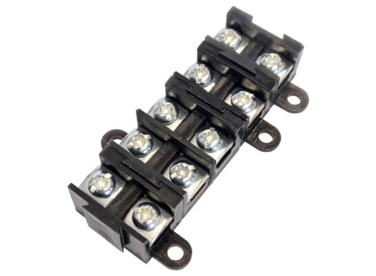 Listwa zaciskowa czarna 5 x 4 mm² Duwi