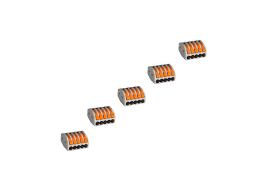 Szybkozłączka 5-krotna 0,08 - 4,0 mm² 5 sztuk Wago