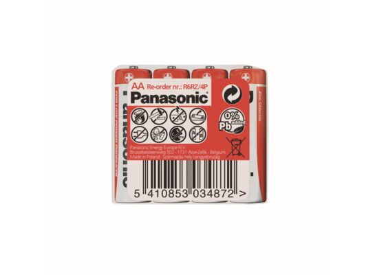 Bateria cynkowo węglowa R6/4T AA 4 sztuki Panasonic