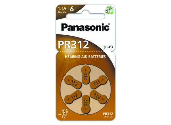 Bateria Zinc Air słuchowa PR312/6BP 6 sztuk Panasonic