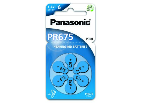 Bateria Zinc Air słuchowa PR675/6BP 6 sztuk Panasonic