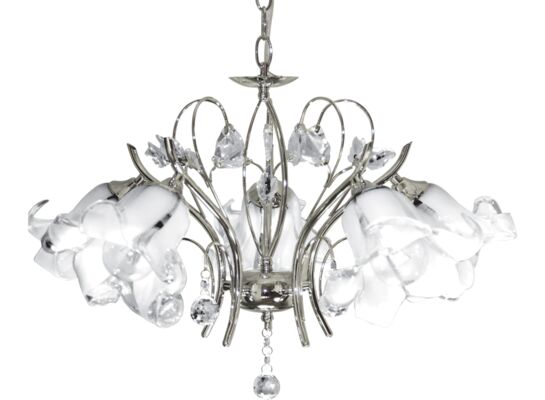 Lampa wisząca W-3691/5 CR chrom E27 Venti