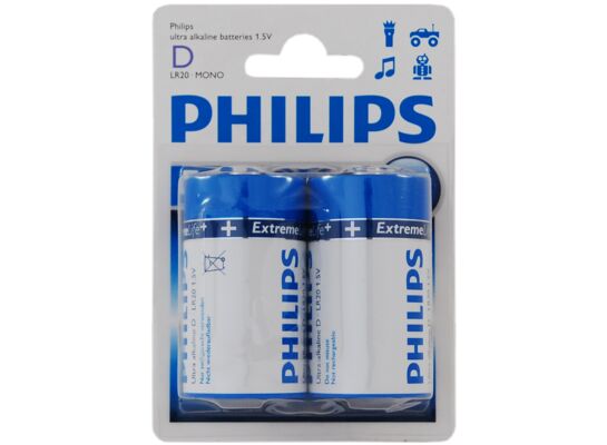 Baterie EXTREME LR20 blister 2 sztuki PHILIPS