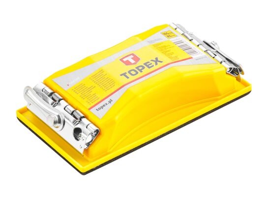 Blok ścierny 85 x 165 mm, metalowe zaciski TOPEX