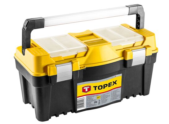 Skrzynka narzędziowa 22", z aluminiowym uchwytem TOPEX