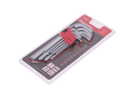 Klucze imbusowe TORX długie 9 sztuk DRAUMET