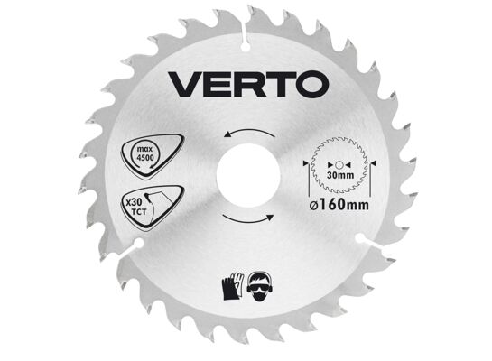 Tarcza do pilarki, widiowa, 160 x 30 mm, 30 zębów VERTO