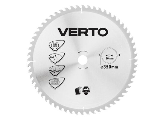 Tarcza do pilarki, widiowa, 350 x 30 mm, 60 zębów VERTO