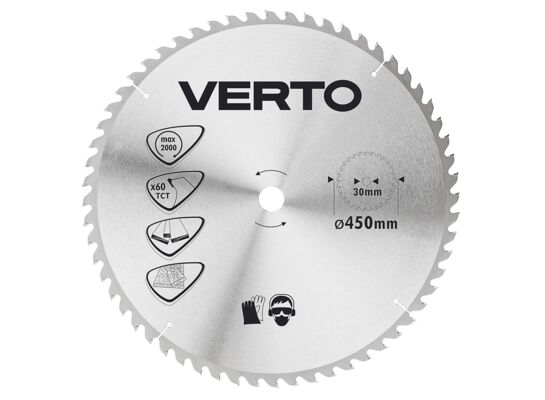 Tarcza do pilarki, widiowa, 450 x 30 mm, 60 zębów VERTO