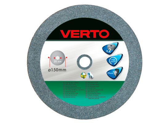 Tarcze szlifierskie 150 x 20 mm / 20 mm, 2 sztuki VERTO