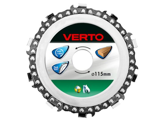 Tarcza łańcuchowa 115 x 22,2 mm, do szlifierki kątowej VERTO