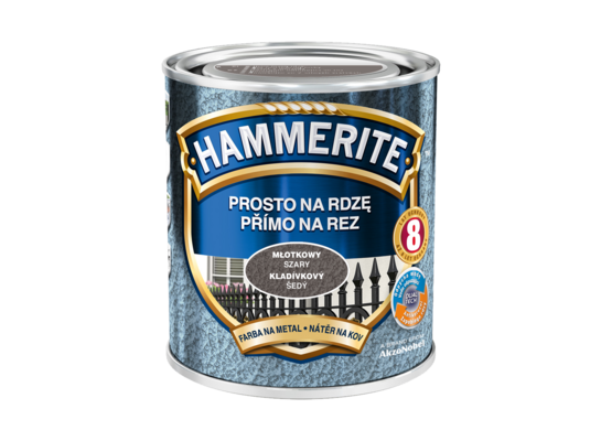 Farba Prosto Na Rdzę Szary Młotkowy 0,7 l Hammerite