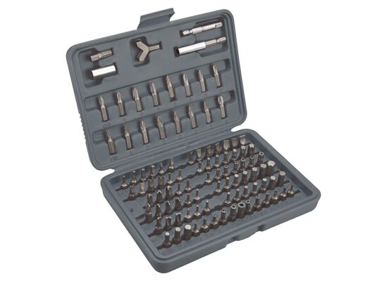 Końcówka wkrętakowa z uchwytem, zestaw 100 sztuk Top Tools