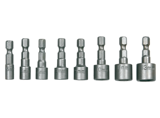 Nasadka wkrętakowa 1/4", zestaw 8 sztuk TOPEX