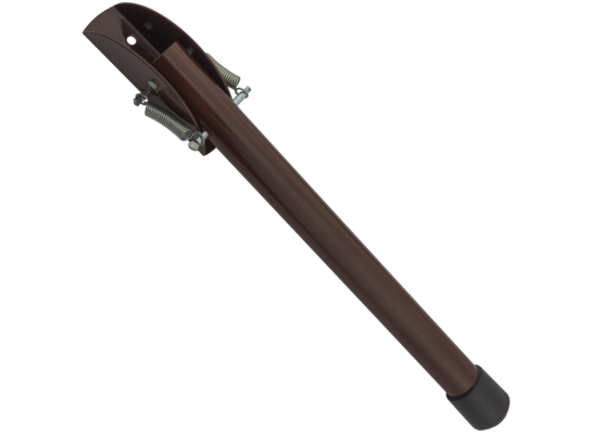 Nóżka blokująca drzwi 320 mm duża podpora brąz