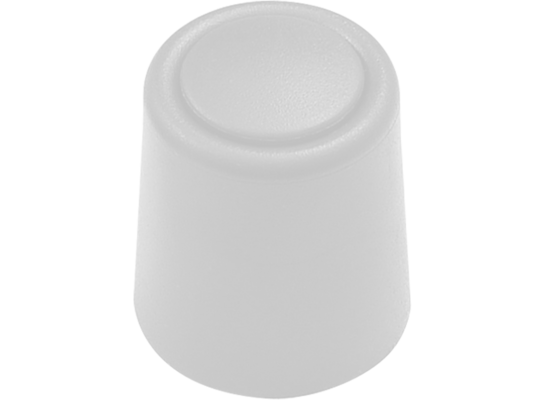 Odbojnik drzwiowy gumowy 27 x 30 mm biały z maskownicą