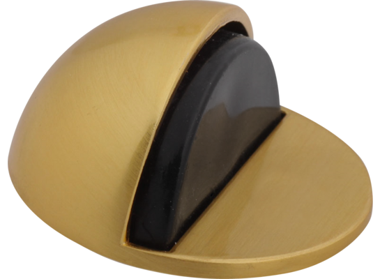 Odbojnik drzwiowy kulisty DB-001-S mosiądz satyna samoprzylepny