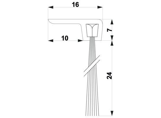 Szczotka TRIBOLLET F3-24-AN 1 m