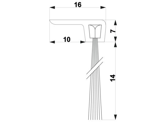 Szczotka TRIBOLLET F3-14-AN 1 m