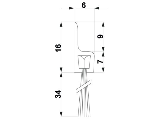 Szczotka TRIBOLLET H3-34-AN 1 m