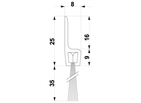 Szczotka TRIBOLLET H5-35-AN 1 m