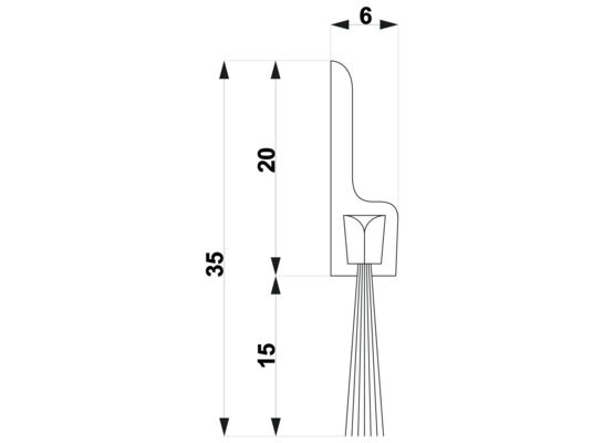 Szczotka TRIBOLLET PCV biała