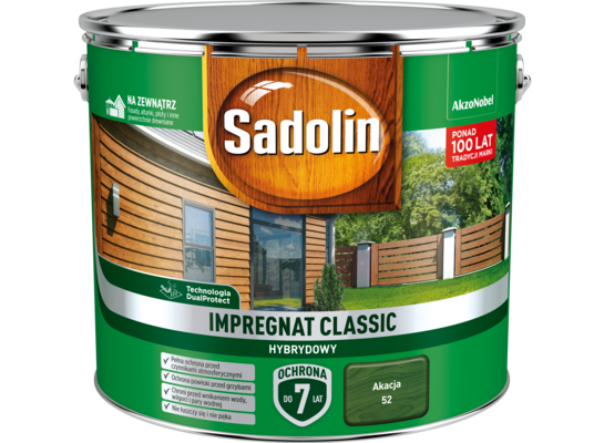 Impregnat CLASSIC HYBRYDOWY Akacja 9 l Sadolin
