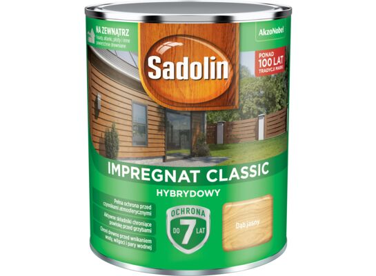 Impregnat CLASSIC HYBRYDOWY Dąb Jasny 0,75 l Sadolin