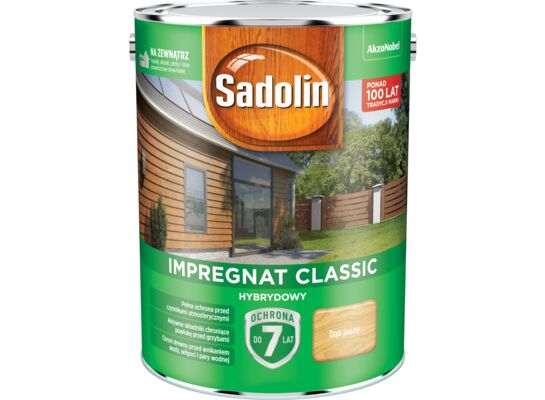 Impregnat CLASSIC HYBRYDOWY Dąb Jasny 4,5 l Sadolin