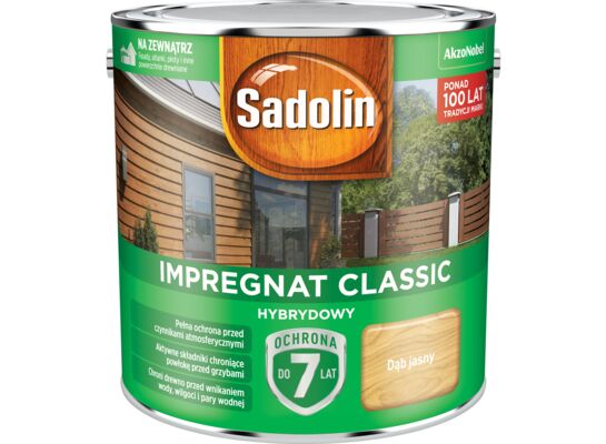 Impregnat CLASSIC HYBRYDOWY Dąb Jasny 2,5 l Sadolin