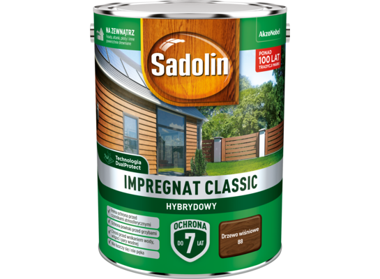 Impregnat CLASSIC HYBRYDOWY Drzewo Wiśniowe 4,5 l Sadolin