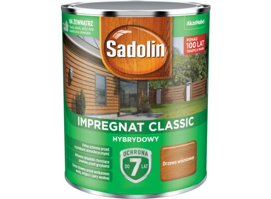 Impregnat CLASSIC HYBRYDOWY Drzewo Wiśniowe 0,75 l Sadolin