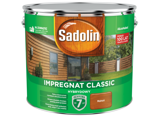 Impregnat CLASSIC HYBRYDOWY Mahoń 9 l Sadolin