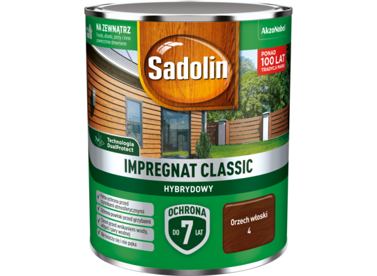 Impregnat CLASSIC HYBRYDOWY Orzech Włoski 0,75 l Sadolin