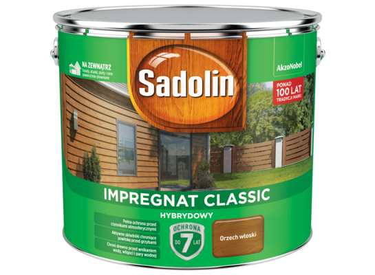 Impregnat CLASSIC HYBRYDOWY Orzech Włoski 9 l Sadolin