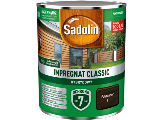 Impregnat CLASSIC HYBRYDOWY Palisander 0,75 l Sadolin
