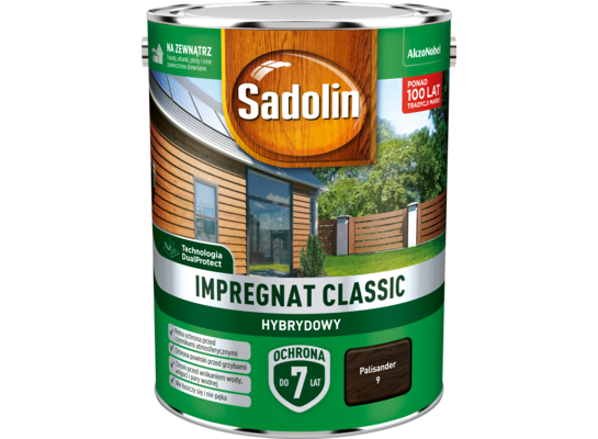 Impregnat CLASSIC HYBRYDOWY Palisander 4,5 l Sadolin