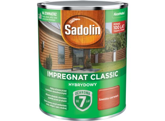 Impregnat CLASSIC HYBRYDOWY Szwedzka Czerwień 0,75 l Sadolin