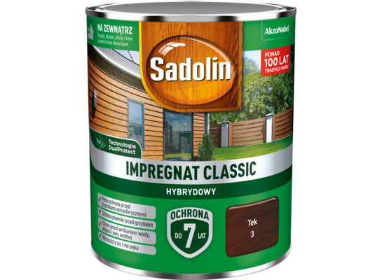Impregnat CLASSIC HYBRYDOWY Tek 0,75 l Sadolin