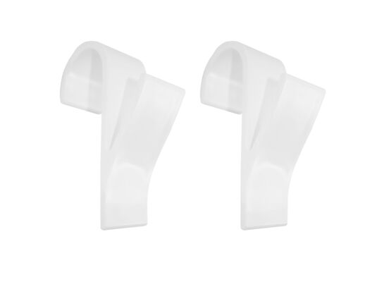 Wieszak łazienkowy 2 sztuki biały