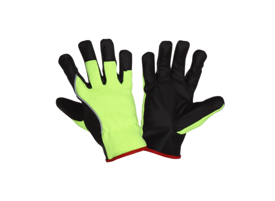 Rękawice ocieplane Lahti z elementem odblaskowym L250708P "8"