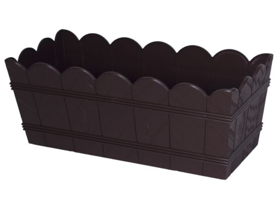 Skrzynka drewnopodobna 55 z uchwytami brąz