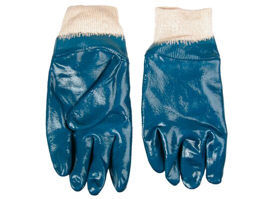 Rękawice robocze, dzianina bawełniana powlekana kauczukiem nitrylowym, 10,5" TOPEX