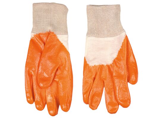 Rękawice robocze, dzianina bawełniana powlekana kauczukiem nitrylowym, 10,5" TOPEX