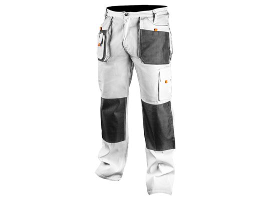 Spodnie robocze, białe, rozmiar L / 52 NEO