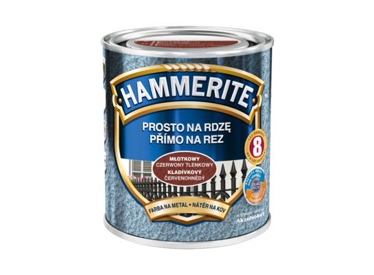 Farba Prosto Na Rdzę Czerwony Tlenkowy Młotkowy 0,7 l Hammerite