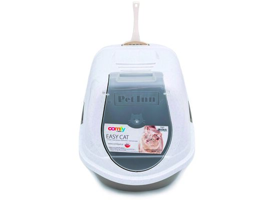 Toaleta Easy Cat szary 54 x 40 x 40 cm z łopatką Pet Inn