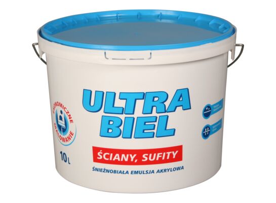 Farba emulsyjna Ultra biel biały 10 l Śnieżka 