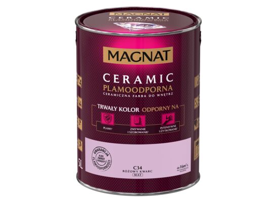 Farba ceramiczna różowy kwarc C34 5 l Magnat 